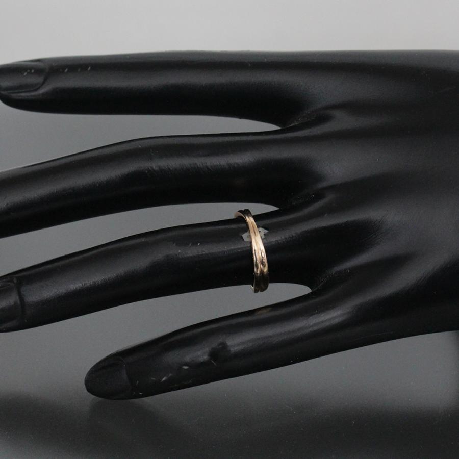 TIFFANY&Co.（ティファニー） ダブル ウェーブリング 9号 ピンク