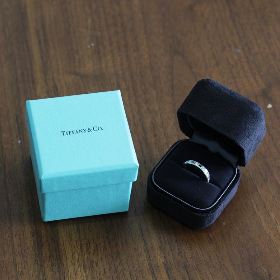 lulinao様　美品✨️箱袋付き　ティファニー　7号 Pt950 ハーフ　エタ ティファニー TIFFANY＆CO ハーフエタニティトゥルーリング プラチナ