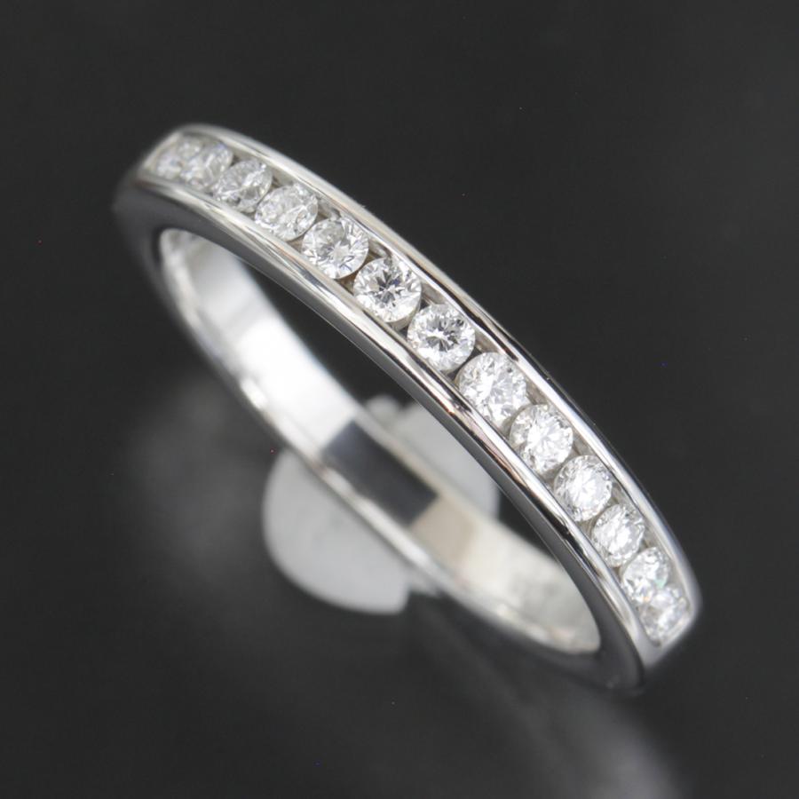 ティファニー ハーフエタニティ ダイヤリング 6.5号 PT950 E1737 TIFFANY&Co. ティファニー ハーフエタニティ ダイヤリング 6.5号