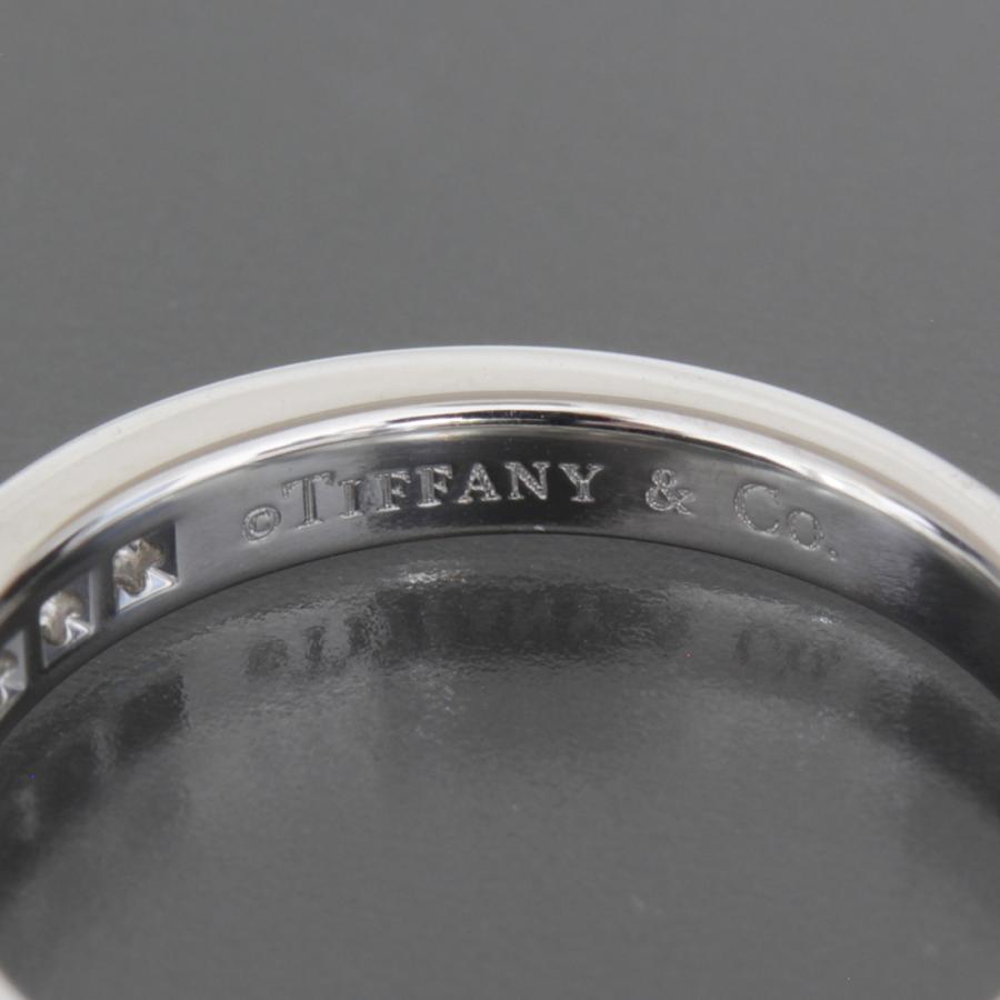 ティファニー ハーフエタニティ ダイヤリング 6.5号 PT950 E1737 TIFFANY&Co. ティファニー ハーフエタニティ ダイヤリング 6.5号