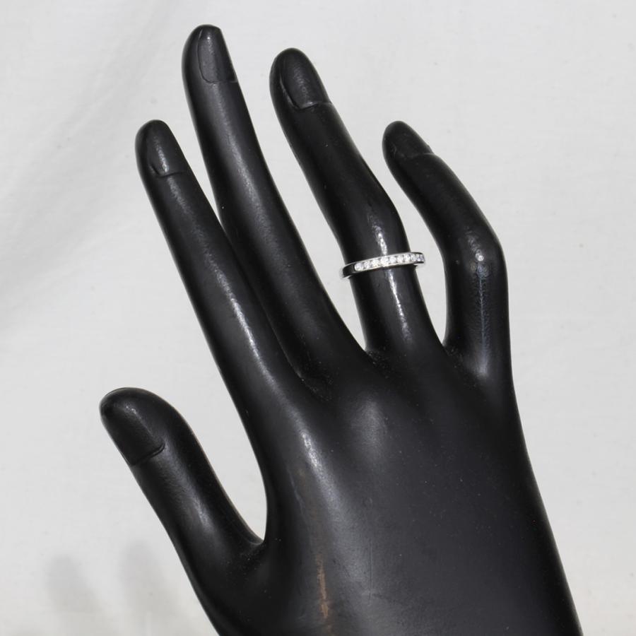 ティファニー ハーフエタニティ ダイヤリング 6.5号 PT950 E1737 TIFFANY&Co. ティファニー ハーフエタニティ ダイヤリング 6.5号