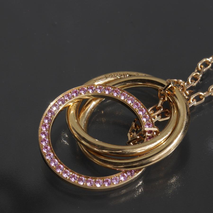 Cartier（カルティエ） トリニティネックレス ピンクサファイヤ Au750