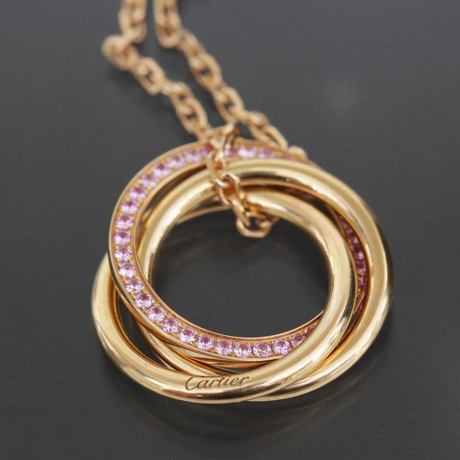 Cartier（カルティエ） トリニティネックレス ピンクサファイヤ Au750