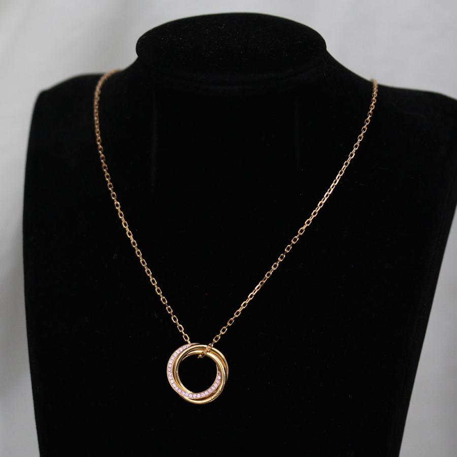 美品◎ カルティエ トリニティ ネックレス ペンダント 男女兼用 Cartier カルティエ トリニティ ネックレス、ミニモデル (Cartier