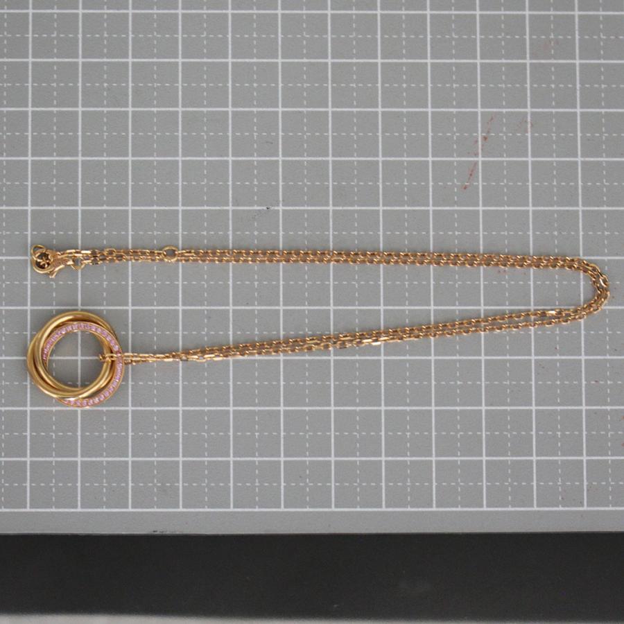 Cartier（カルティエ） トリニティネックレス ピンクサファイヤ Au750