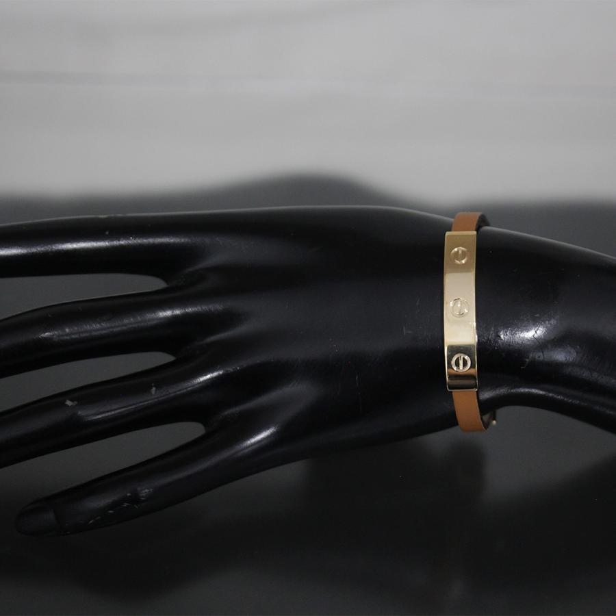 Cartier（カルティエ） ラブ レザーブレスレット K18YG 箱 ラブブレス
