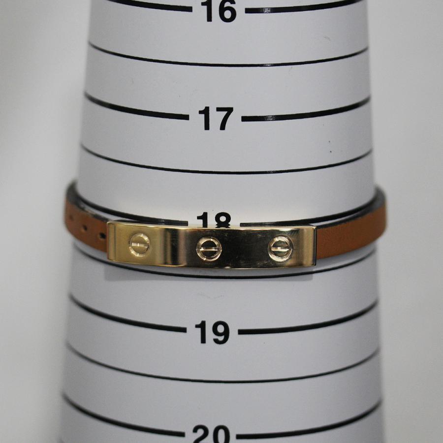 Cartier（カルティエ） ラブ レザーブレスレット K18YG 箱 ラブブレス