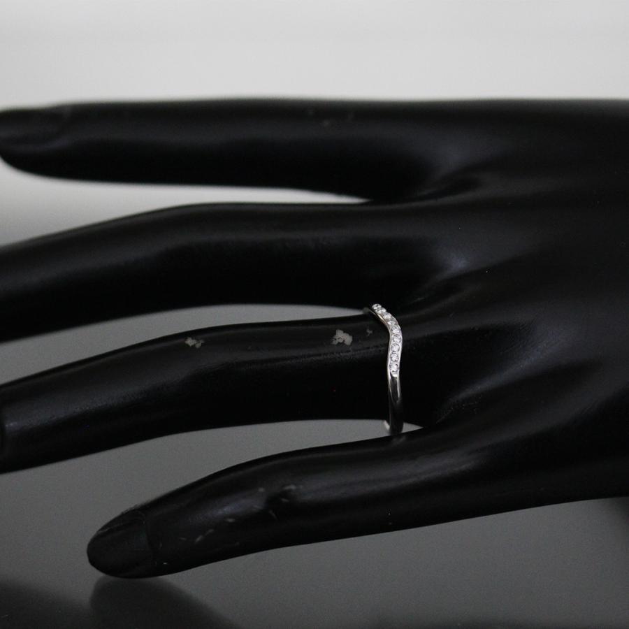 TIFFANY&Co.（ティファニー） カーブドバンド ダイヤ 9P リング 13号