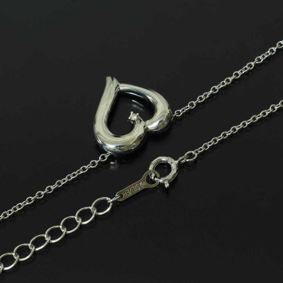 TASAKI オープンハートネックレス TASAKI 田崎真珠 タサキ 真珠1珠 オープンハート スターリング