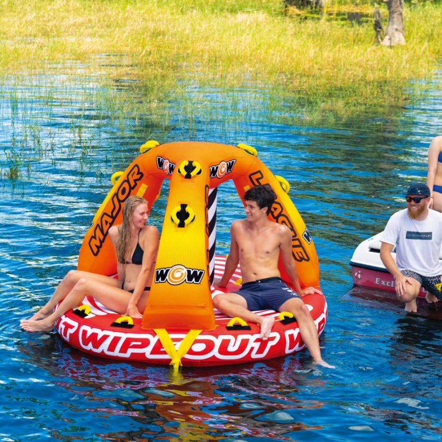 ✨美品✨ トーイングチューブ WOW/ワオ 3人乗り ワィプアウト 3点セット バナナボート 【NAN1411511461】(50606円)