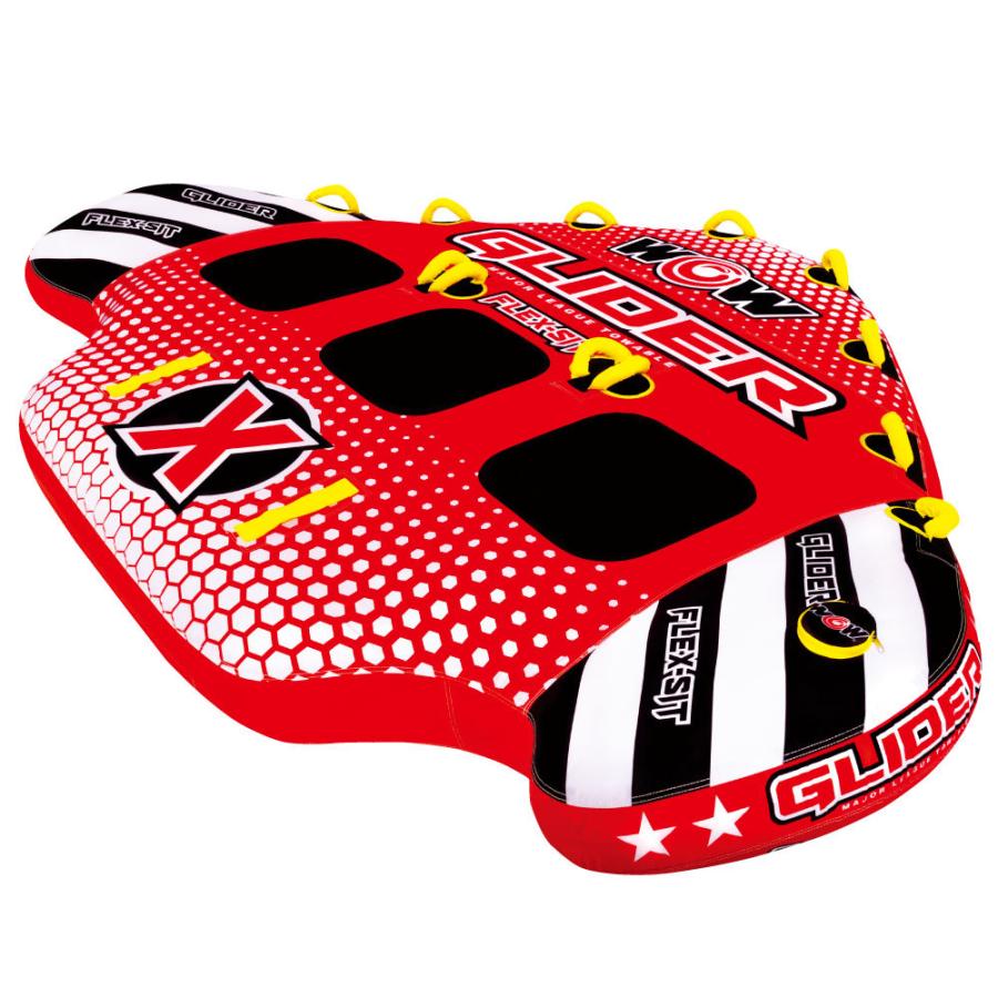 【限定品】 トーイングチューブ WOW/ワオ 3人乗り グライダー 4点セット バナナボート 【MY1165780968】(41796円)