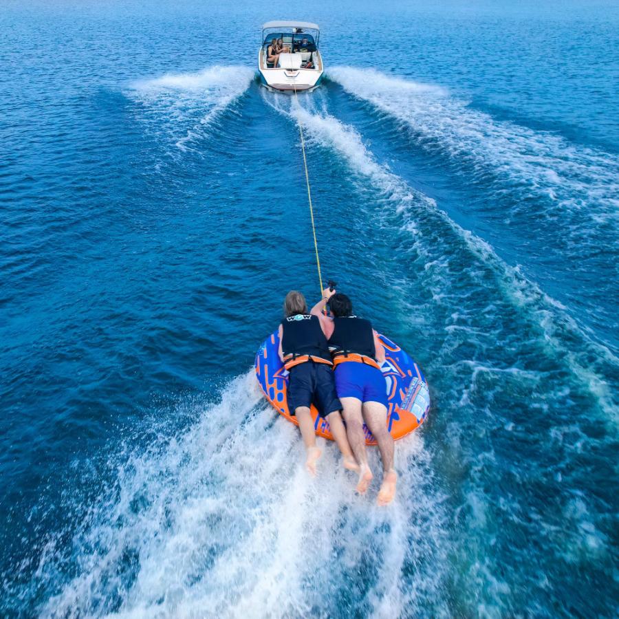 トーイングチューブ WOW/ワオ 2人乗り ノヴァ ラウンドデッキチューブ 4点セット バナナボート 