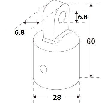 【年末年始セール】TAC(津守合金製作所) ソケットステイパイプ 25mm | ブランド登録なし | 01
