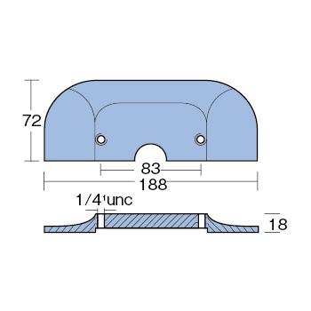 TECNOSEAL(テクノシール) マーキュリー・マークルーザー用ジンク プレート ALPHA ONE/ALPHA GEN II | ブランド登録なし | 01
