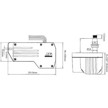 ワータイプ 防水ワイパーモーター AFI-2.5 電圧：12V 軸長：38mm ネオネットマリンペイペイモール店 - 通販 - PayPayモール シャフト