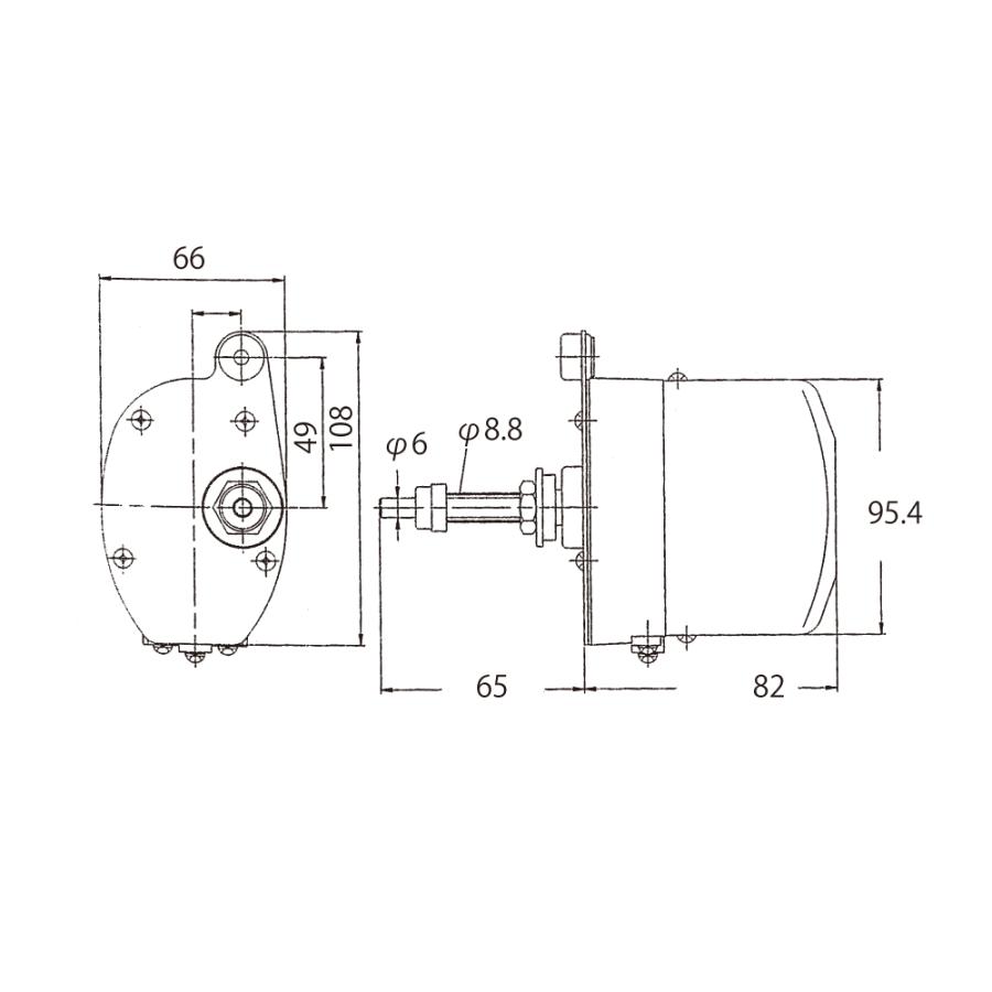 WEXCO(ウェクスコ) STDワイパーモーター 12V 80°(110°) | ブランド登録なし | 02