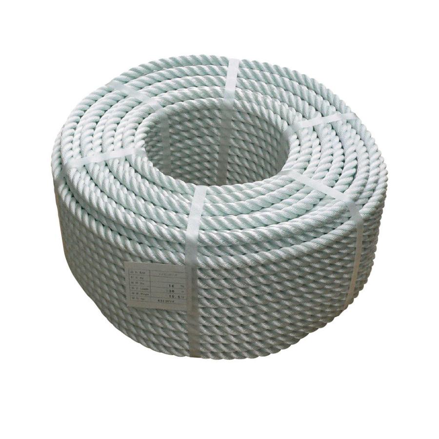 ナイロンクロスロープ (3つ打ち) 12mm×200m 3mm×200m ナイロン