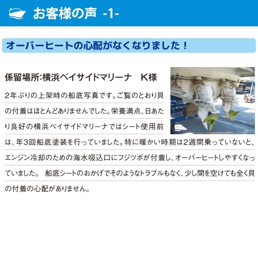 船底シート Mサイズ ブルー 広谷商店 HIROTANI フジツボ 貝 藻 メンテナンス削減 船底掃除 塗装不要 船 ヨット 海釣り マリン スペース確保_7