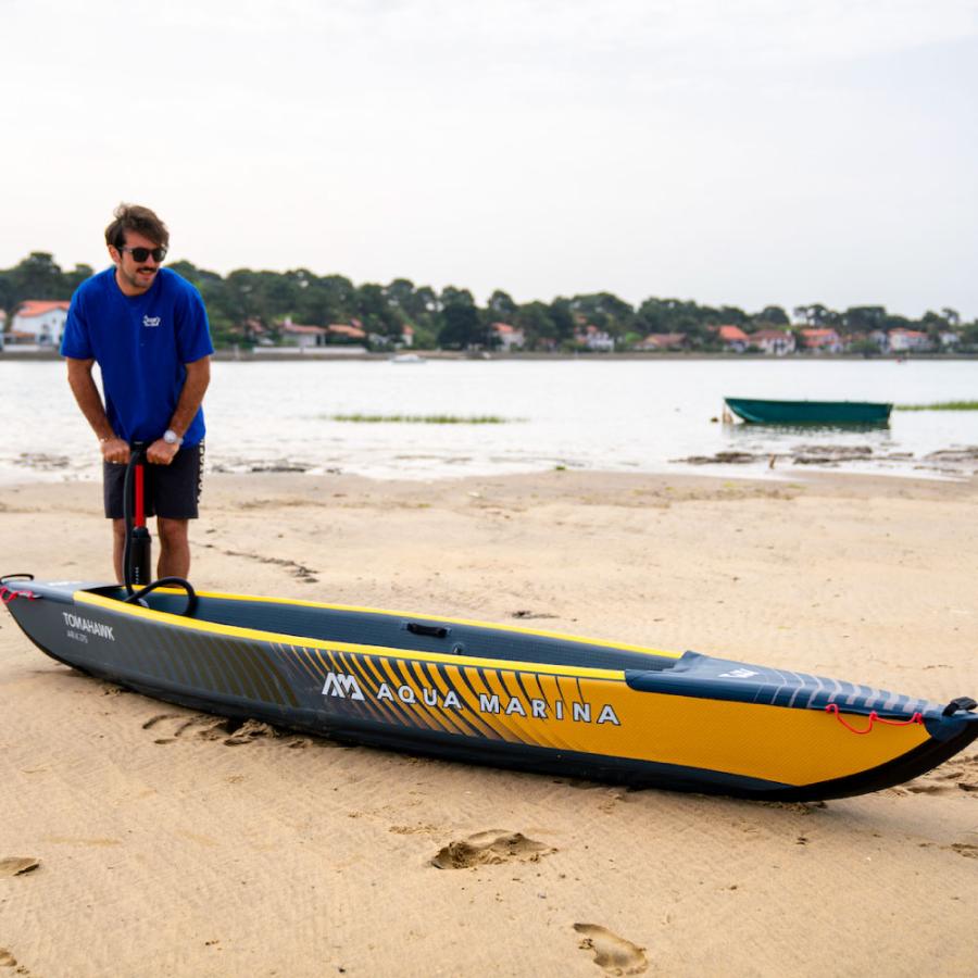 KAYAK インフレータブルカヤック AQUA MARINA アクアマリーナ Tomahawk AIR-K 375 トマホーク AIR-K375-A 1人乗りの画像
