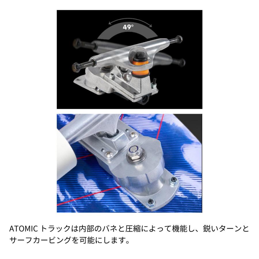 サーフスケート ボード 29"/73.7cm　BANG バン 29　AZTRON(アストロン) ABEC9ベアリング スケボー Surfskate サーフィン_8
