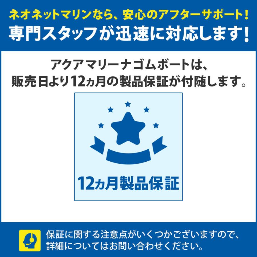 ゴムボート AQUA MARINA アクアマリーナ DELUXE デラックス330 5人乗り アルミフロア Aセットの画像