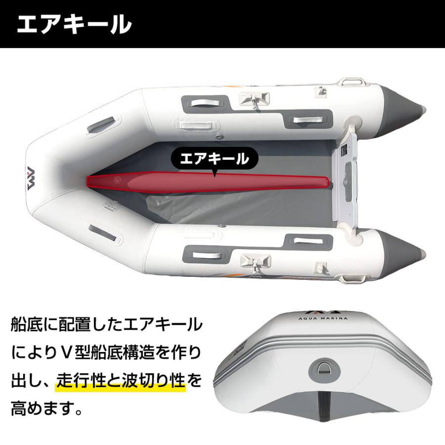 ゴムボート AQUA MARINA アクアマリーナ DELUXE デラックス330 5人乗り ウッドフロア Aセットの画像