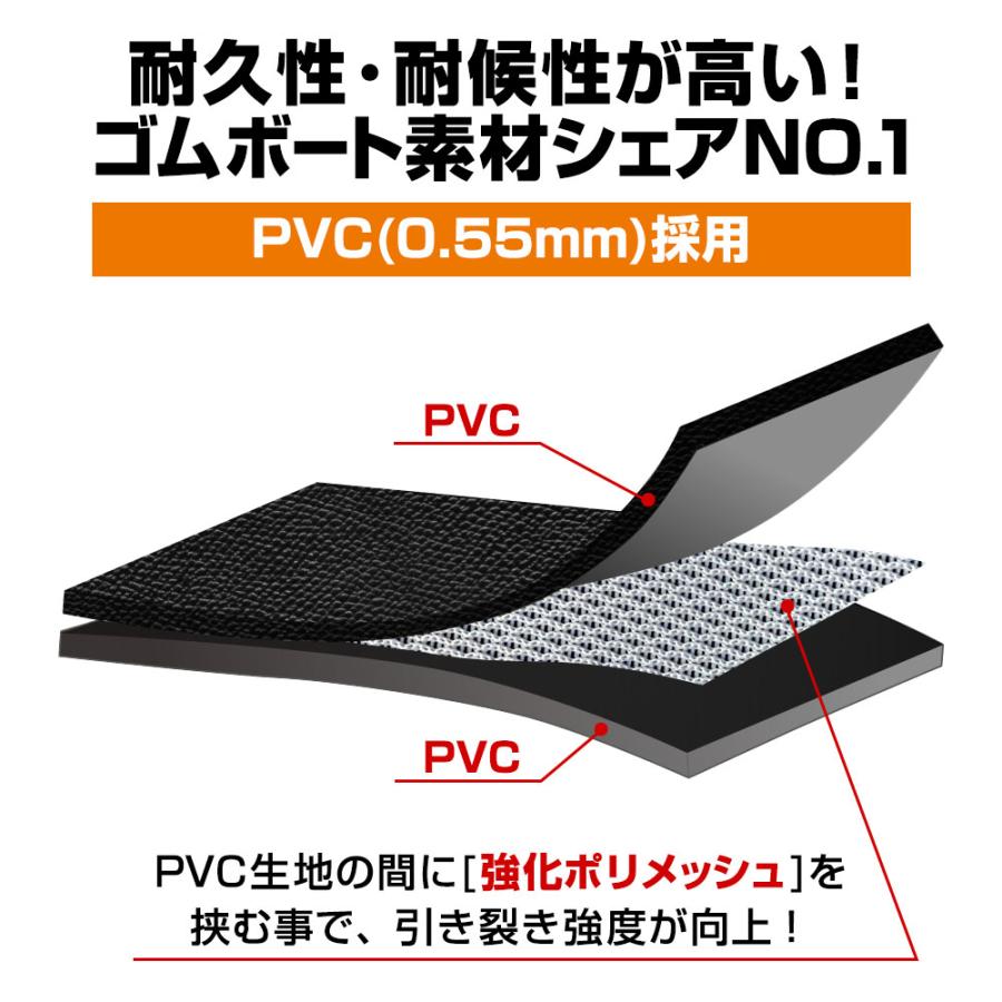 4人乗り ゴムボート 手漕ぎ 釣り アクアマリーナ CLASSIC クラシック300 エンジンモーターマウント付き｜neonet｜04