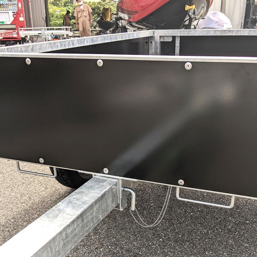 サントレックストレーラー 黒色 カバー付きFMT07 (軽トレーラー) SUNTREX(サントレックス) カーゴトレーラー FMT07 ブラック 最大積載量