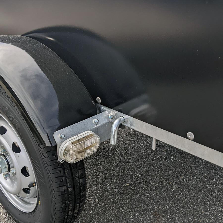 サントレックストレーラー 黒色 カバー付きFMT07 (軽トレーラー) カーゴトレーラー FMT07 ブラック 最大積載量：150kg SUNTREX(サン