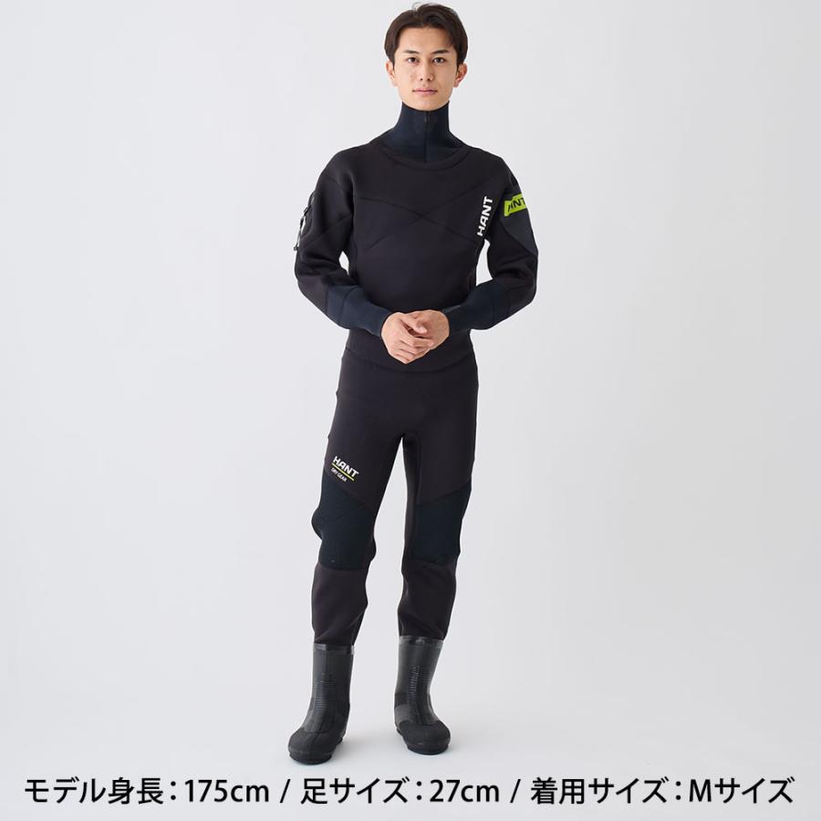 HANT（ハント） 水中作業用ドライスーツ ブーツ付き 作業用 業務用