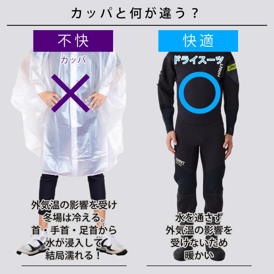 HANT（ハント） 水中作業用ドライスーツ ブーツ付き 作業用 業務用