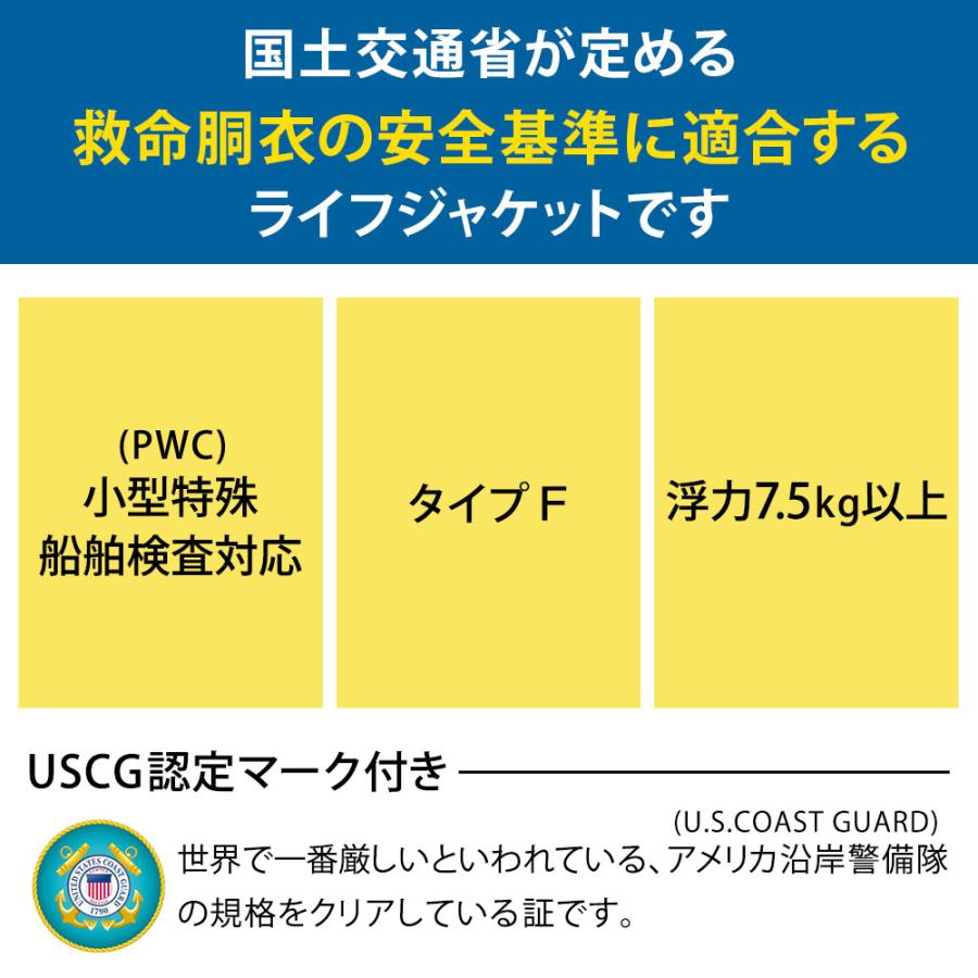 ライフジャケット ジェットスキー ネオベスト ライフベスト J-FISH ジェイフィッシュ メンズ レディース 大人用 ネオプレーン 小型特殊(PWC)船舶検査対応の画像