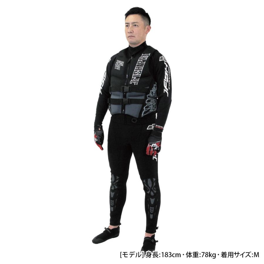 ライフジャケット ジェットスキー PRO オベスト ライフベスト J-FISH ジェイフィッシュ メンズ レディース 大人用 ネオプレーン 小型特殊(PWC)船舶検査対応の画像