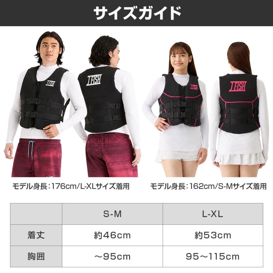 JFISH ライフジャケット L×2 M×1 ３個セット J-FISH（ジェイフィッシュ） 大人 男女兼用 フローティングベスト
