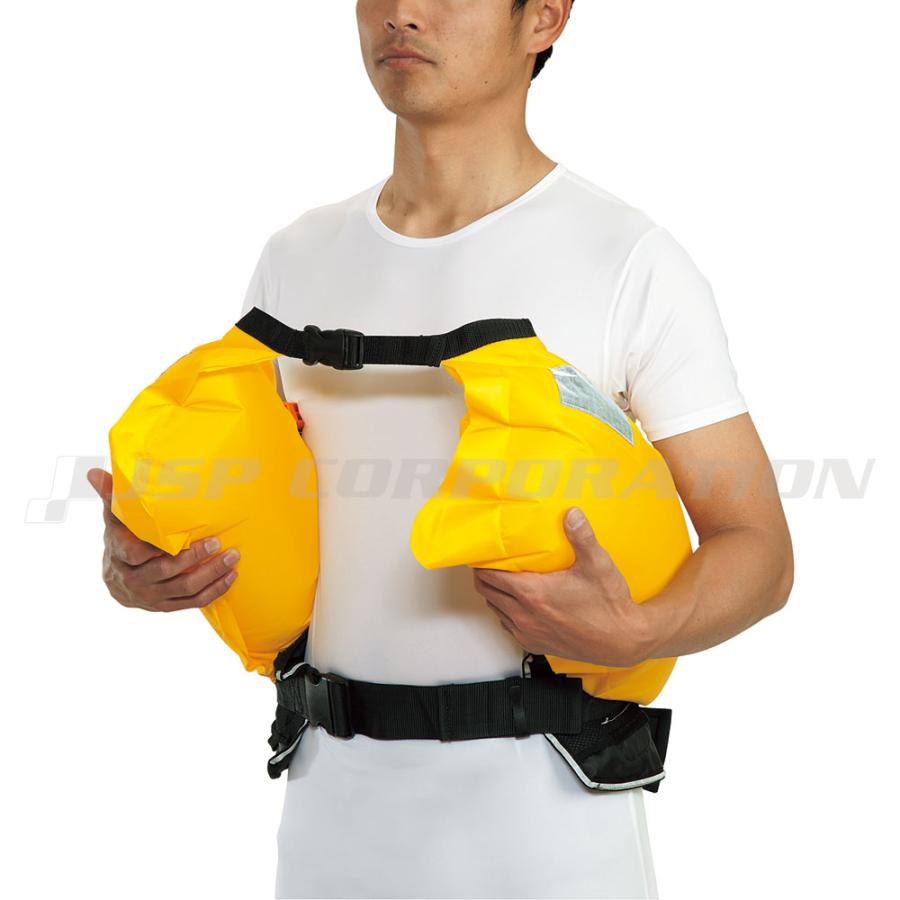 ライフジャケット 自動膨脹　Aタイプ 国土交通省 桜マーク ベルトタイプ ライフジャケット 桜マーク タイプA 自動膨張式 ウエストベルト