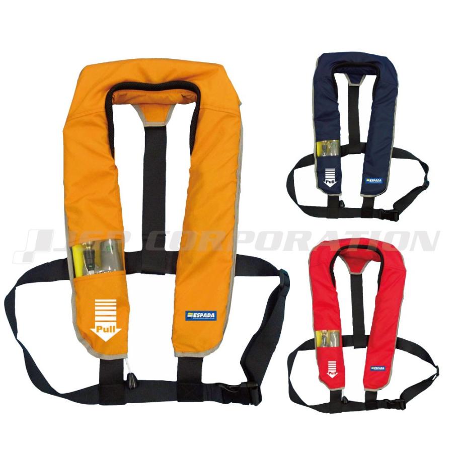 膨張式ライフジャケット 桜マーク 国土交通省形式承認品 手動膨張式 首掛け型 エスパーダ Bj 2700 救命胴衣 釣り 船舶検査対応品 ライフベスト ネオネットマリンペイペイモール店 通販 Paypayモール
