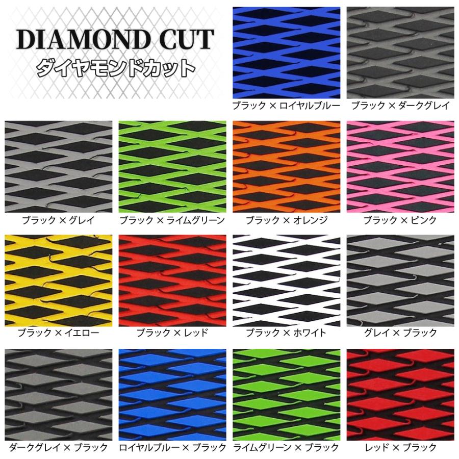 HYDRO-TURF デッキパッド ブラック/オレンジ ハイドロターフ HYDRO-TURF(ハイドロターフ) ツートンデッキマットキット(テープ付き