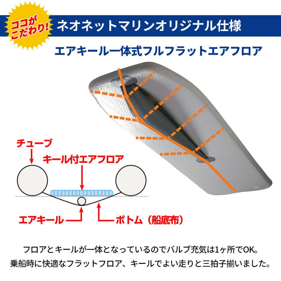 ゴムボート ラ ポッシュ290 NEO3 JSL-290NEO Cセット トーハツ 2馬力船外機 ジョイクラフト × ネオネットコラボ2023 4人乗り｜neonet｜05