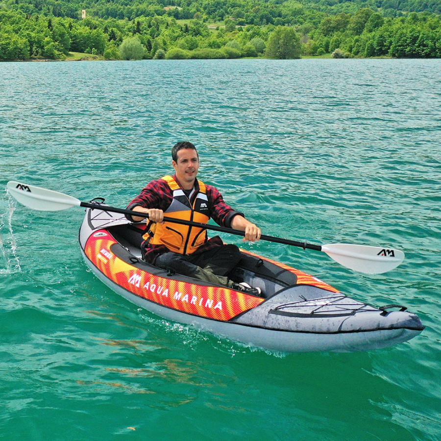 カヤック インフレータブル Memba メンバ 1人乗り カバー付き AQUA MARINA アクアマリーナ カヌー ダッキー アウトドア 釣り ゴムボート ビニール 空気注入式 | AQUA MARINA | 10