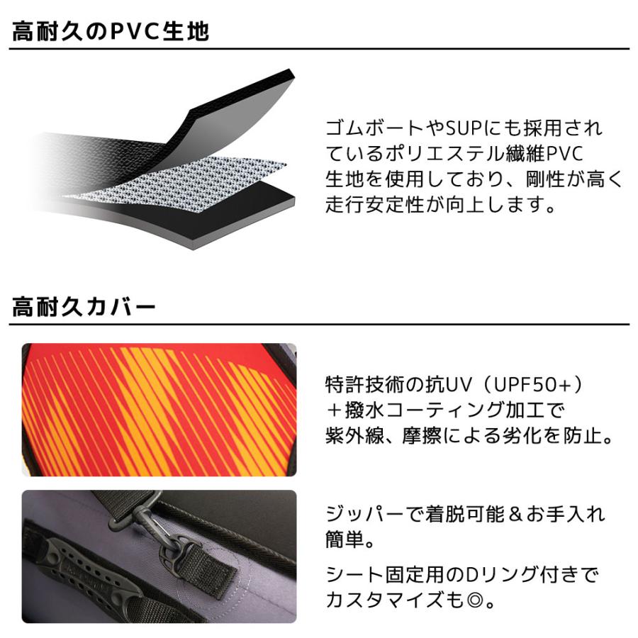 カヤック インフレータブル Memba メンバ 1人乗り カバー付き AQUA MARINA アクアマリーナ カヌー ダッキー アウトドア 釣り ゴムボート ビニール 空気注入式 | AQUA MARINA | 04