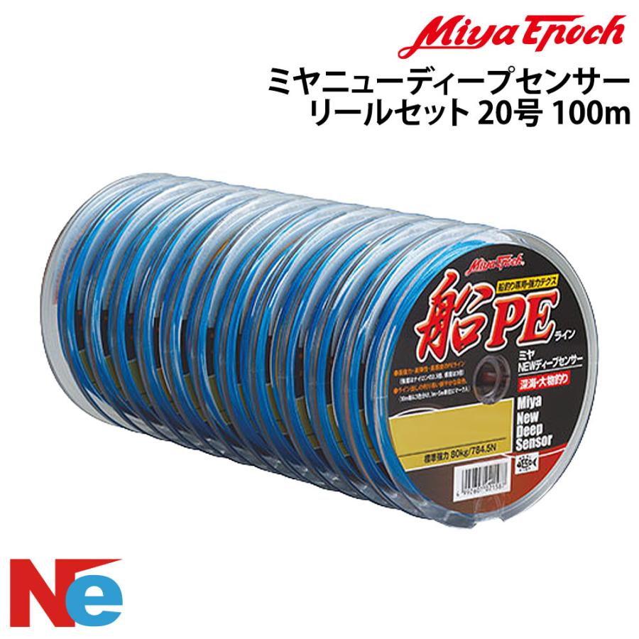 ミヤエポック ミヤニューディープセンサー リールセット 20号 100m