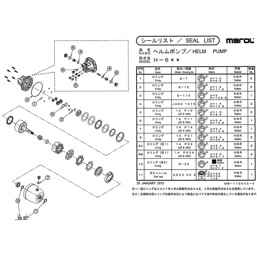 MAROL(マロール) SK-H600 シールキット (H600シリーズ用) : ネオ MAROL(マロール) SK-H600 シールキット (H600シリーズ用) : ネオ