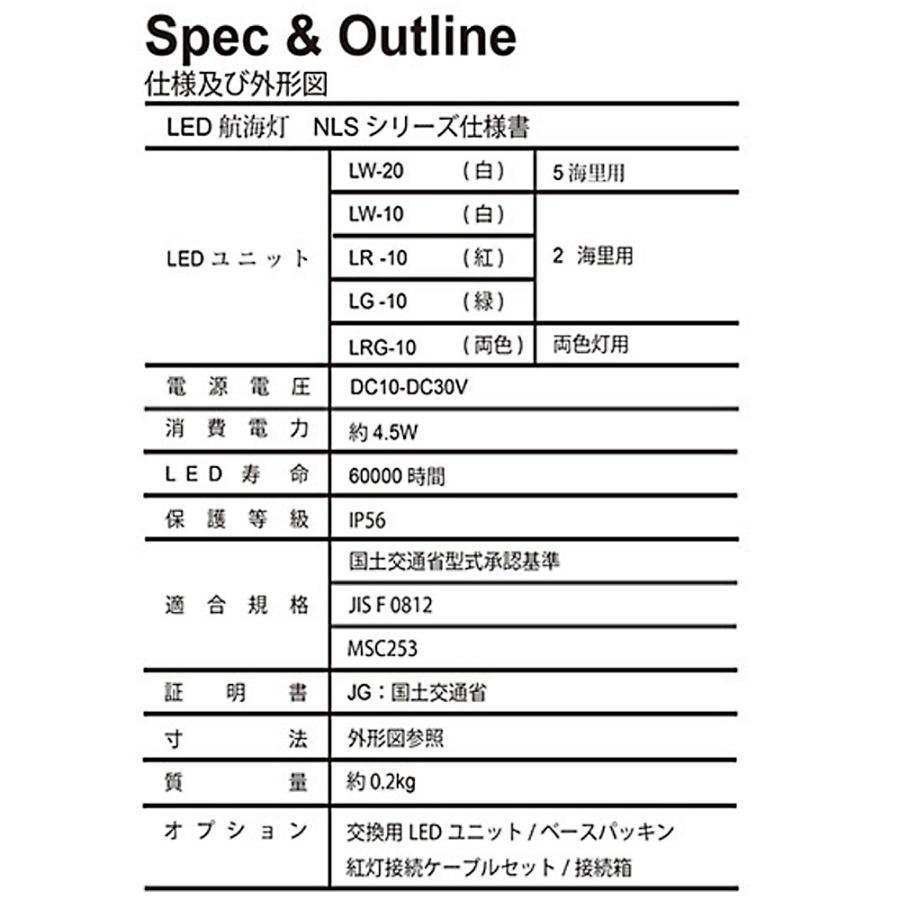 航海灯 LED 第二種 右舷灯(緑) ＆ 左舷灯(赤) 2個セット 伊吹工業 小型