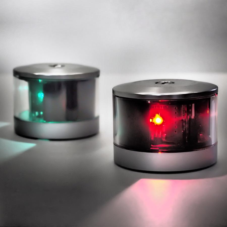 航海灯 LED 第二種 白灯 & 右舷灯(緑) 左舷灯(赤) 3個セット 航海灯 LED 第二種 白灯 & 右舷灯(緑) 左舷灯(赤) 3個セット