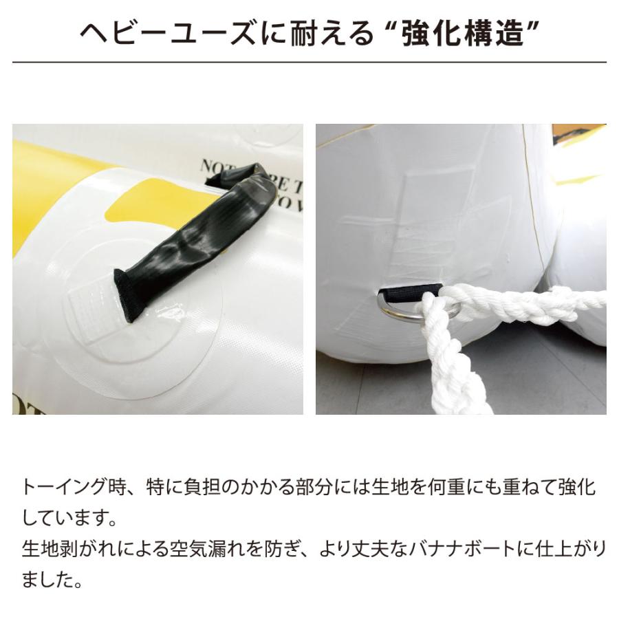 バナナボート　ウォータースレッド　
トーイングチューブ　3人乗り ウォータースレッド5人乗 3点セット ロープ＆電動ポンプ付 バナナ