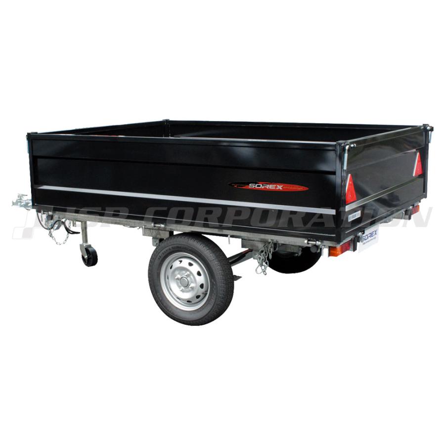 軽カーゴトレーラー亜鉛メッキ鋼製 SOREX ソレックス カーゴトレーラー 慣性ブレーキ仕様 NKC350K