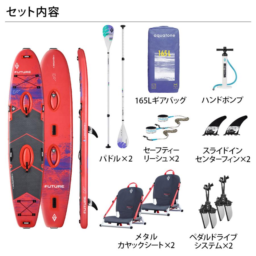 AQUA TONE(アクアトーン) FUTURE フューチャー PEDAL SUP  (ペダルサップ) メタルカヤックシート ペダルドライブシステム付き 13'0" | ブランド登録なし | 05