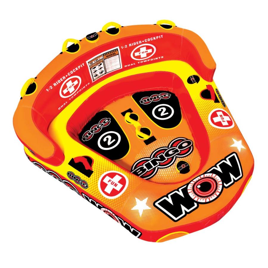 WOW トーイングチューブ WOW/ワオ 2人乗り ビンゴ 2 バナナ WOW トーイングチューブ WOW/ワオ 2人乗り ビンゴ 2 バナナ