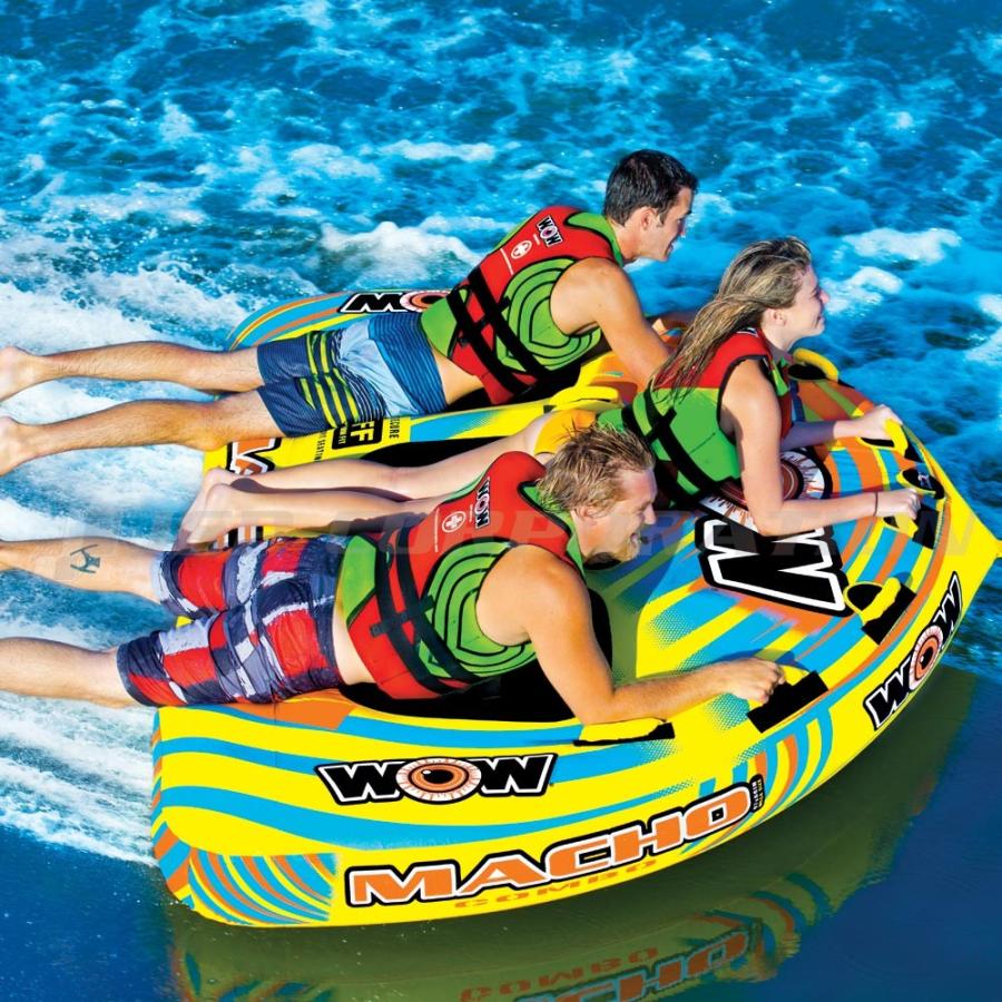 WOW トーイングチューブ WOW/ワオ 3人乗り マッチョ 3P バナナ WOW トーイングチューブ WOW/ワオ 3人乗り マッチョ 3P バナナ