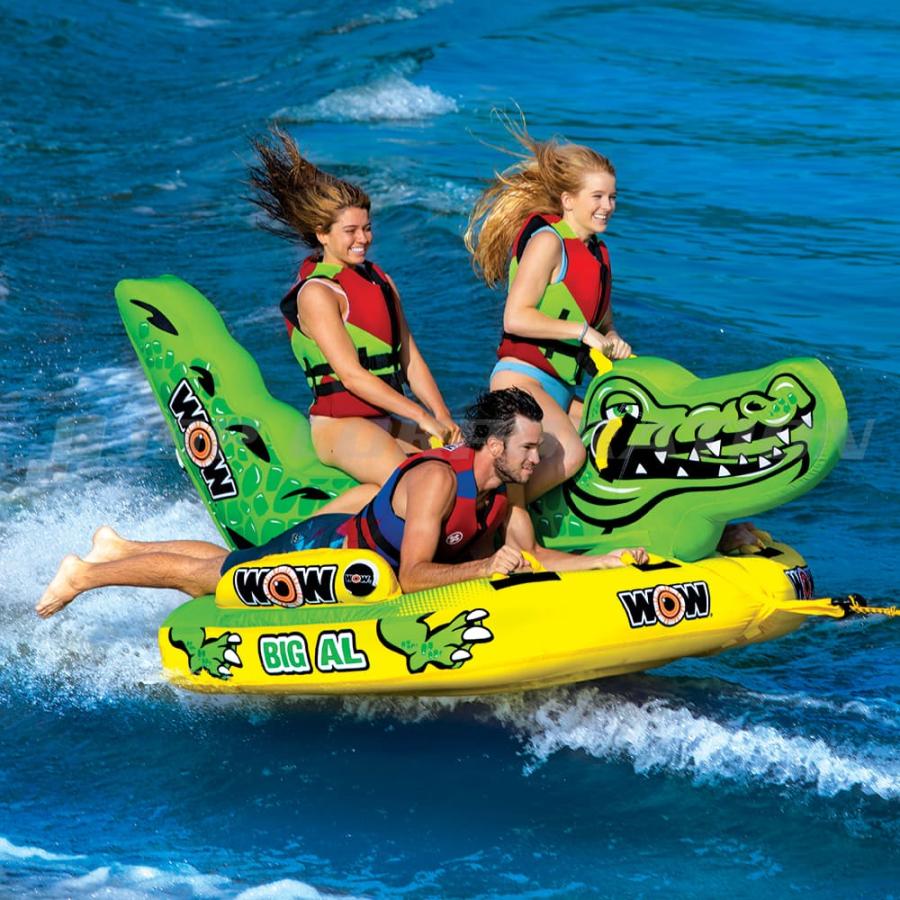 WOW（ワオ） トーイングチューブ 4人乗り ビッグアリゲーター バナナ